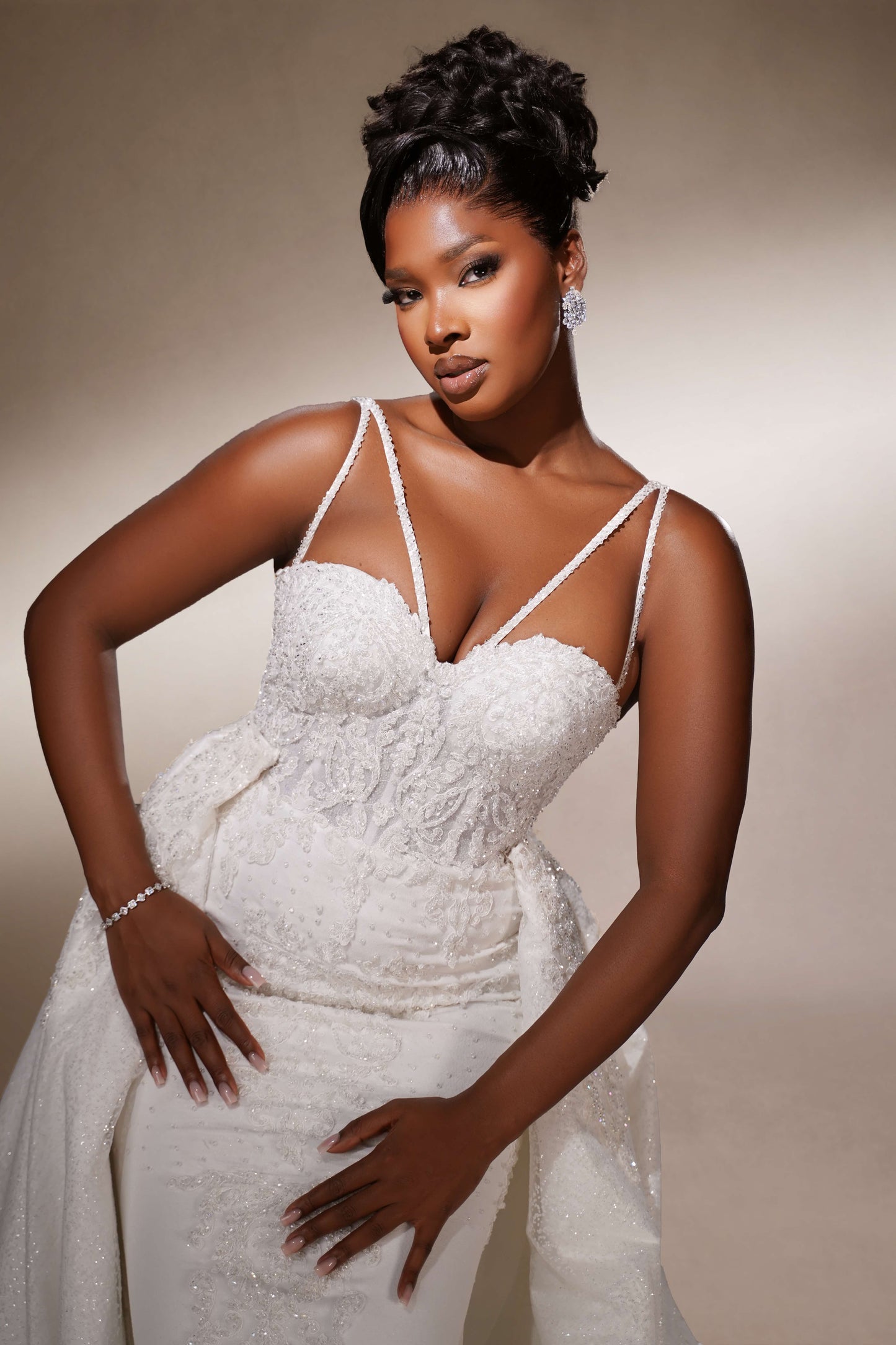 Ethereal mermaid wedding dress