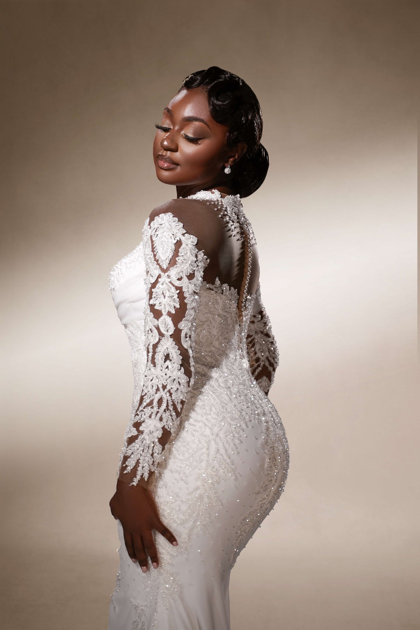 Graceful mermaid wedding dress