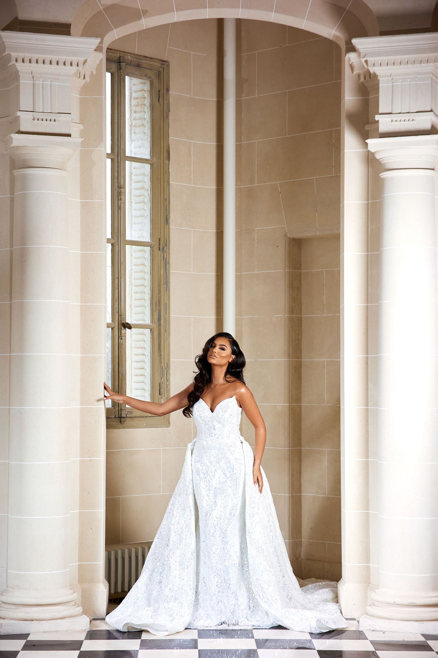 Lila princess wedding dress