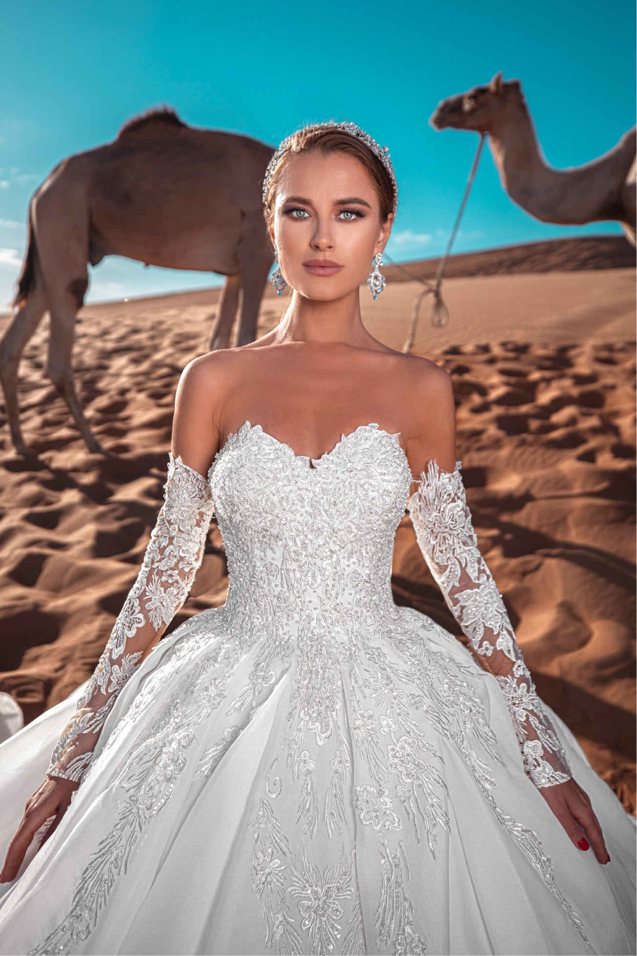 Oksana Mukha Robe Mariée Princesse Strass Robe De Mariée En A