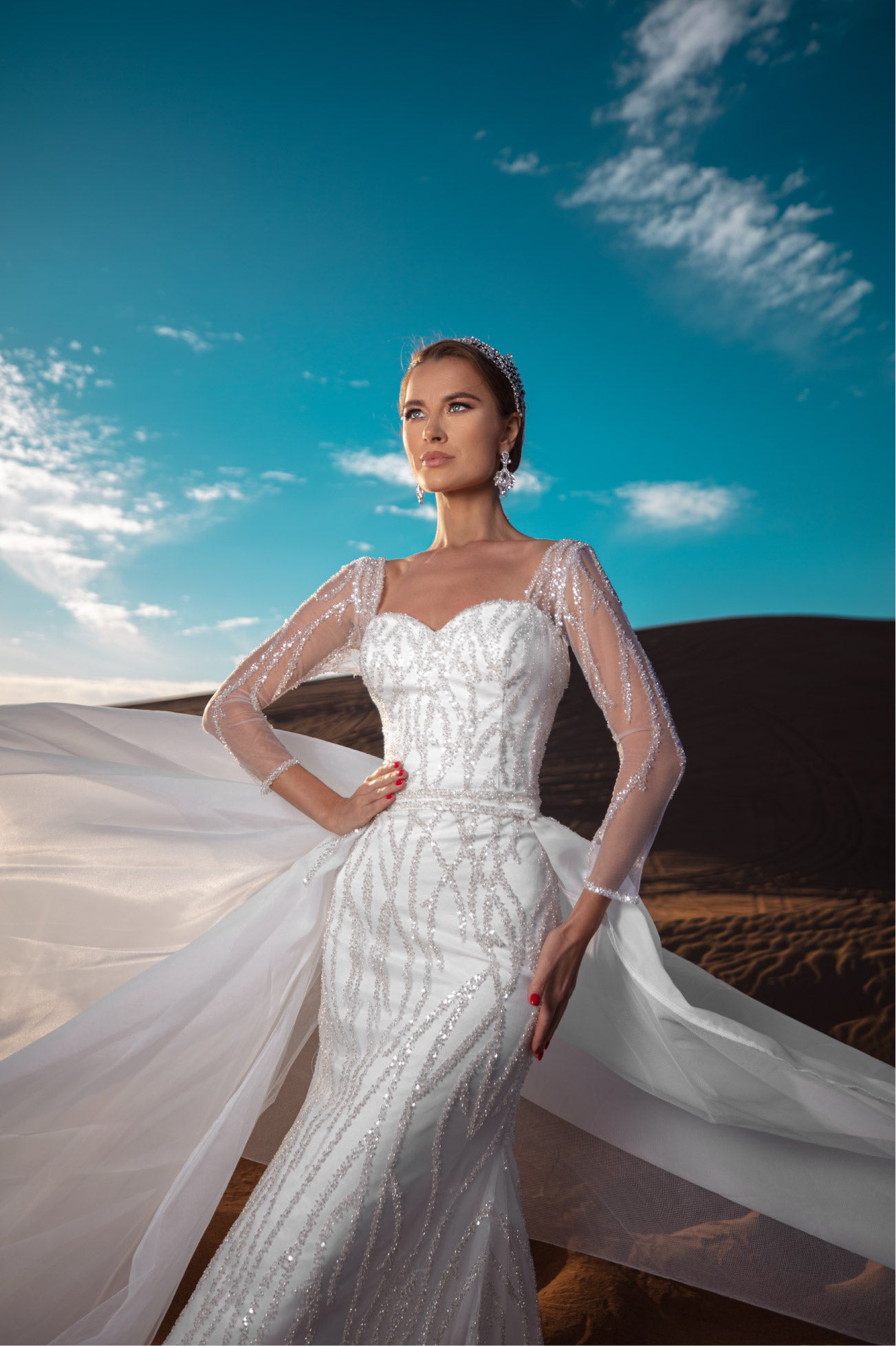 Famous mermaid wedding dress