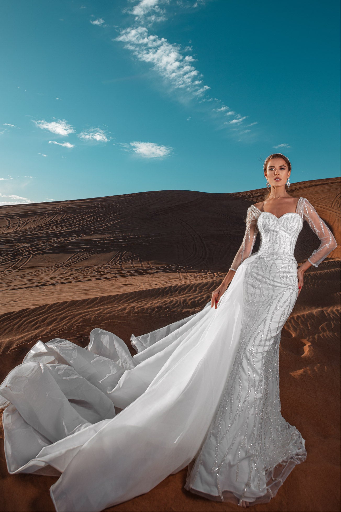 Famous mermaid wedding dress