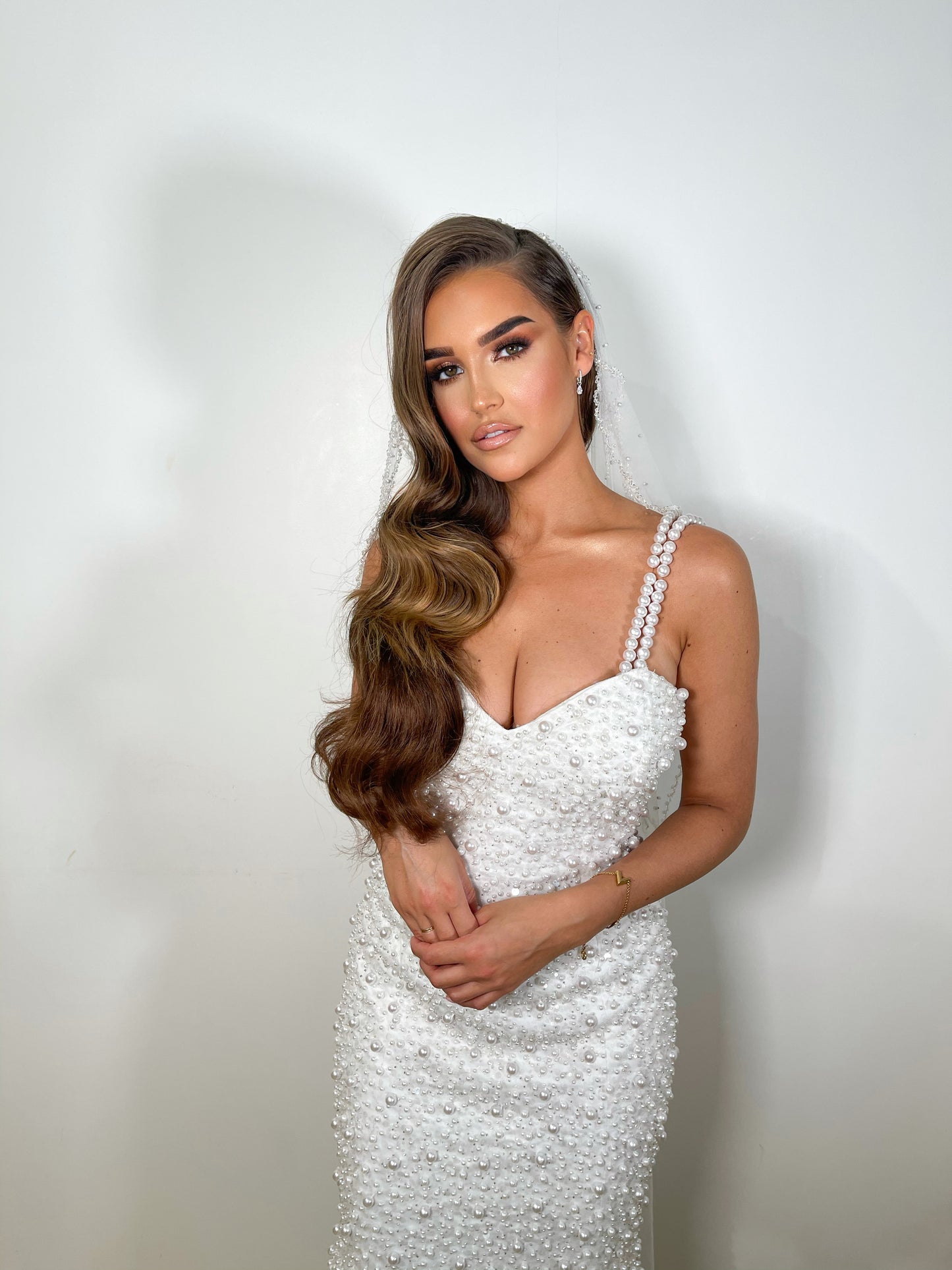 Perly mermaid wedding dress