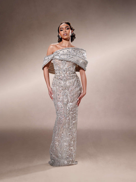 Couture evening dress 